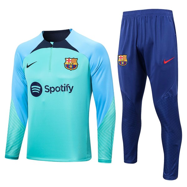 Sudadera De Training Barcelona 2022/2023 Verde Azul